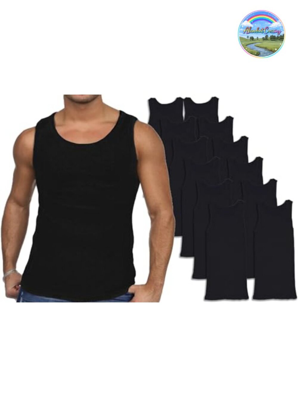 100% Cotton Tank Tops Athletic Undershirts Men Multi Pack
